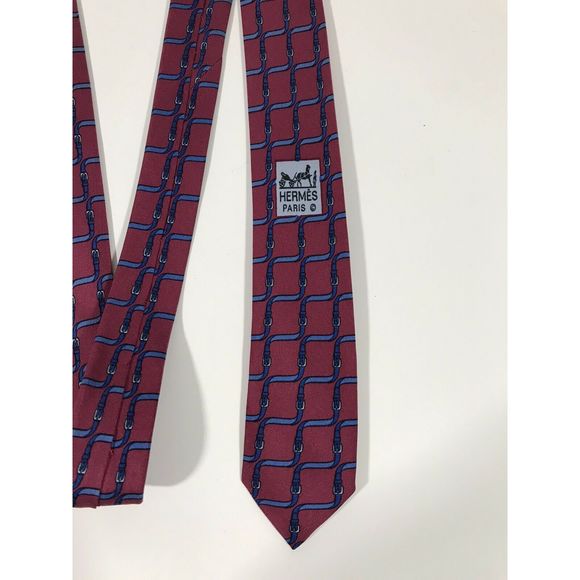 Hermes Paris 7009 TA Neck Tie Made in France - Picture 6 of 7